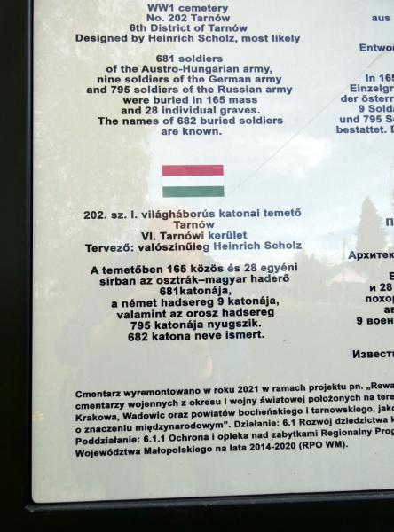 Ilyen katonai temető számos van dél-Lengyelországban, csak Tarnówban több  is.