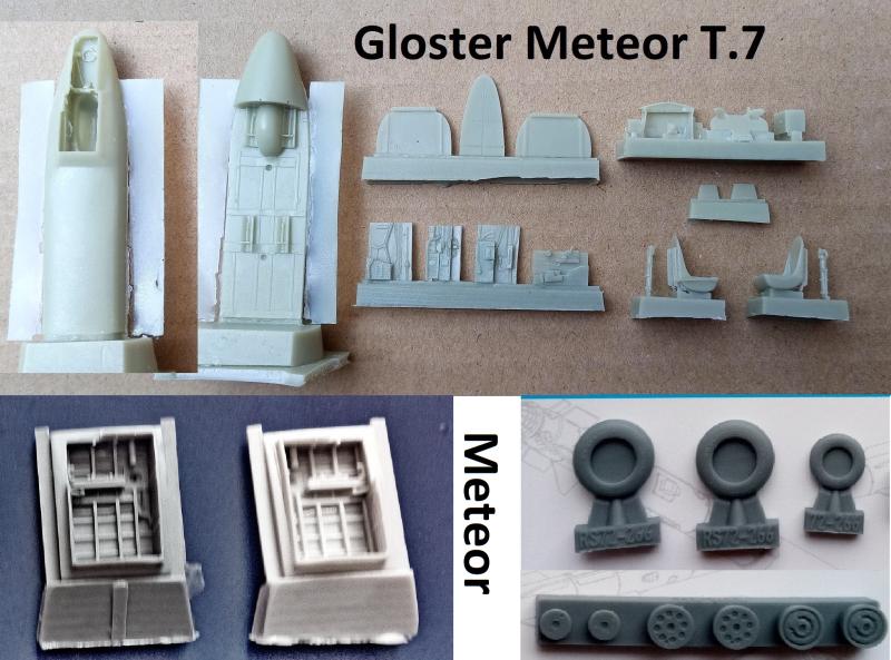 Gloster Meteor T.7 műgyanta alk. - MPM