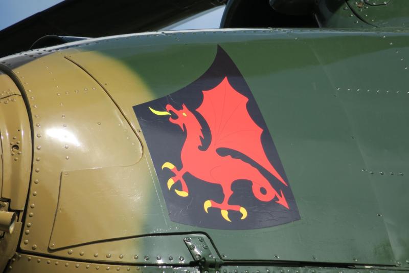 A 2. üzembentartó század, a "vörös sárkányok" jelvénye

Mi-24 emlékmű - Szentkirályszabadja