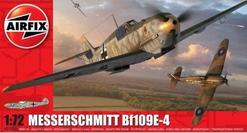 72 Airfix Bf-109E-4 + Eduard SS453 + Quickboost seat, exhausts, guns + Montex mask 5500Ft helyett 4500Ft