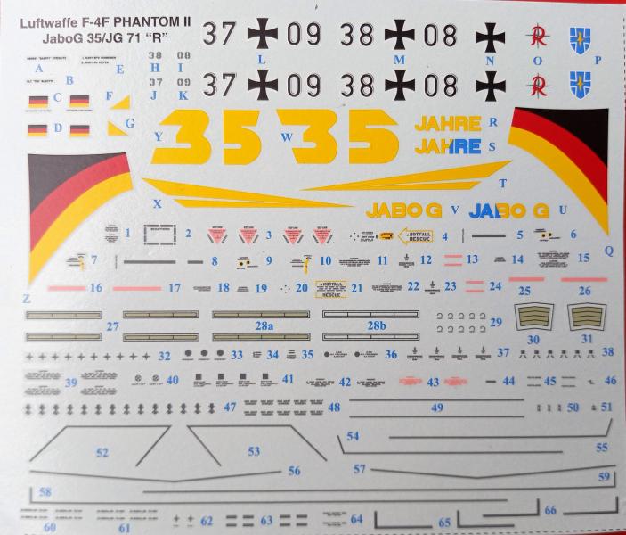 F-4F Phantom II. Decals - Revell