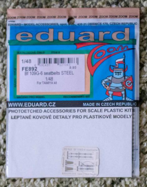 1/48 Eduard FE-892 Bf 109 G-6 seatbelts - 1800 HUF