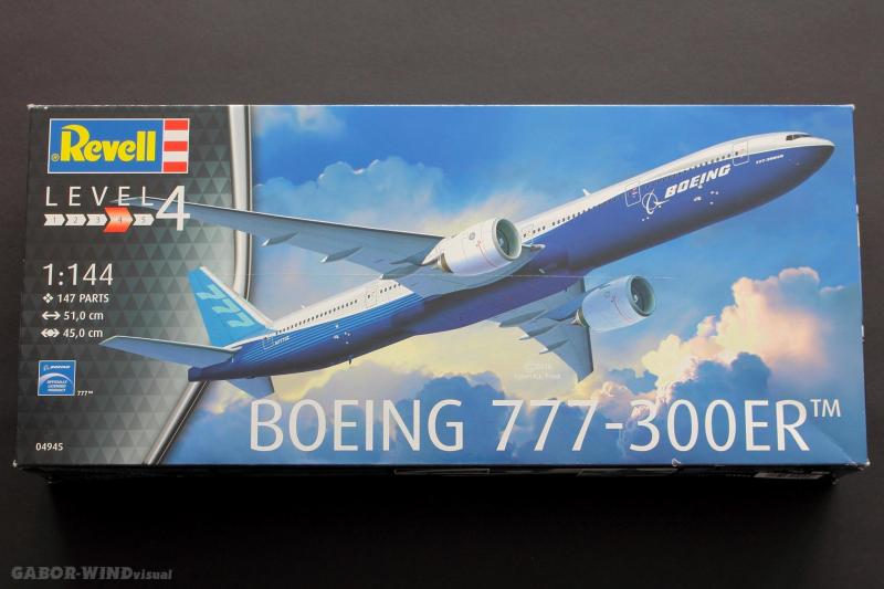 A Revell 777-300ER doboza