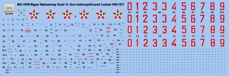 ZDH 72-004 MiG-19PM MN Taszár 31.  1960-1973 2