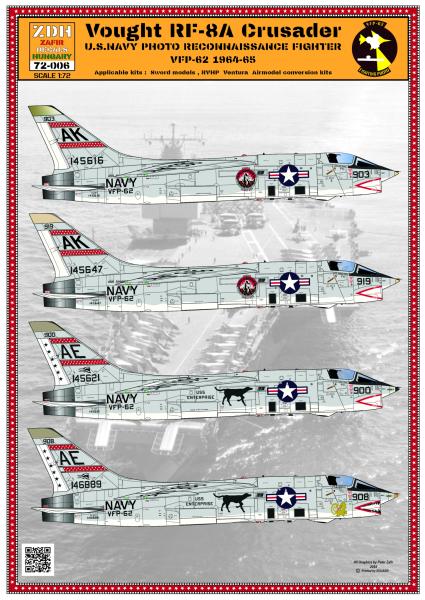 ZDH 72-006 RF-8A VFP-62 1964-65 decal1