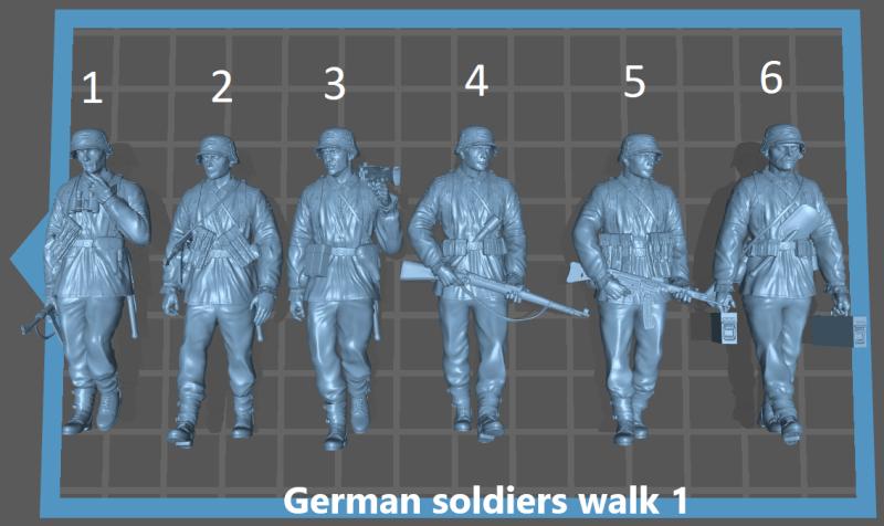 German soldiers walk 1