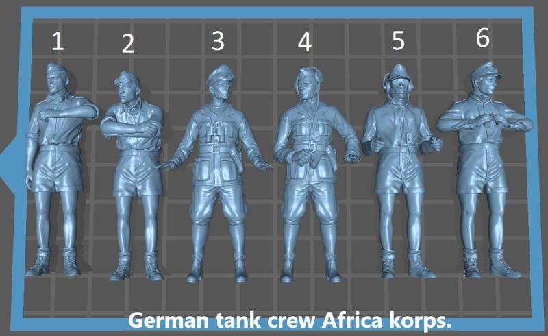 German tank crew africa korps