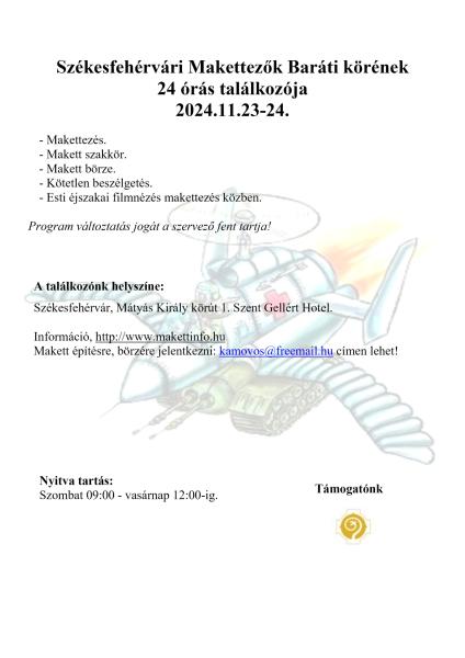 2024.11.23-24. Székesfehérvári Makettezők 24 órás találkozója