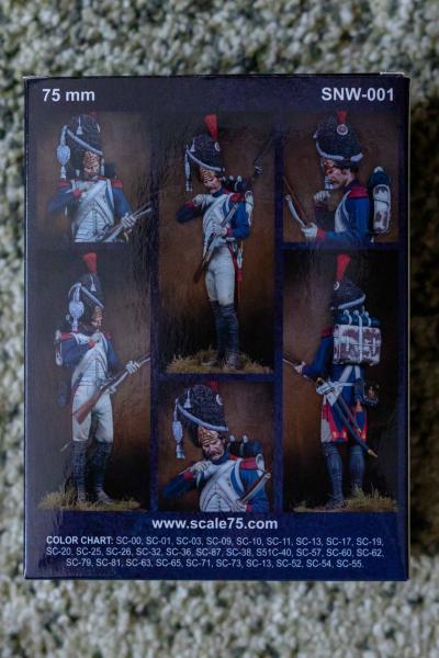 75mm Scale 75 SNW-001 Imperial Guard, 1805 white metal figure - 13800 HUF