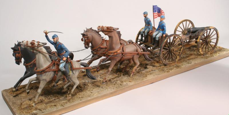 Lindberg 70349 Horse-Drawn Artillery.