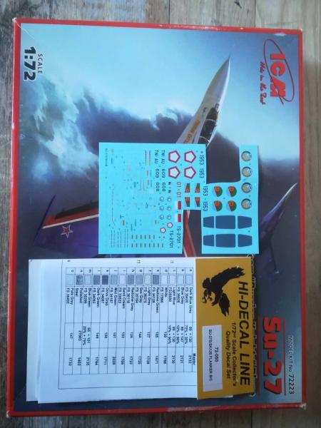 8000 ICM Szu-27 eredeti helyett Hi-Decal matrica indonéz, etióp, eritreai