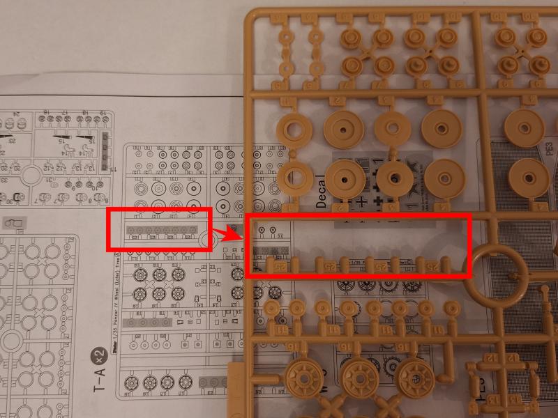 Panzer IV 70 (A) Hobbyboss 3 hiányzó alkatrészek