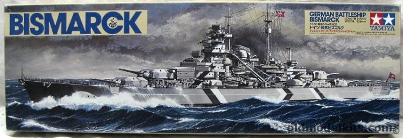 12000.- Tamiya 1-350 Bismarck, minimálisan megkezdve