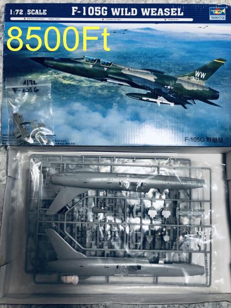 1:72 trumpeter F-105G gyanta kabinnal