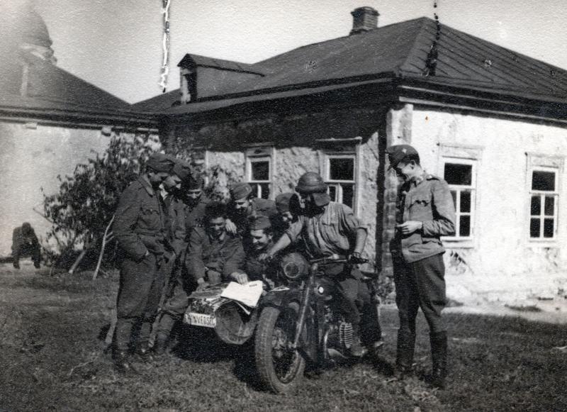BMW R12 - civil - HONVÉDSÉG = fortepan_131261