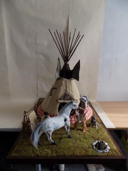 Teepee diorama