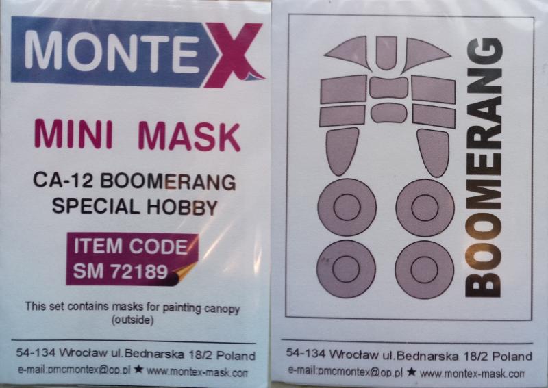 Montex SM72189 CA-12 Boomerang - SpecHobby