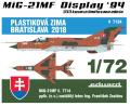 1:72 Eduard/KPM Bratislava 7134 -  MiG-21MF Display 94 Plastiková Zima Bratislava 2018 9.000 Ft