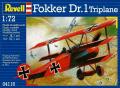 1:72 Revell 04116 -Fokker Dr.1 Triplane - 3.000 Ft