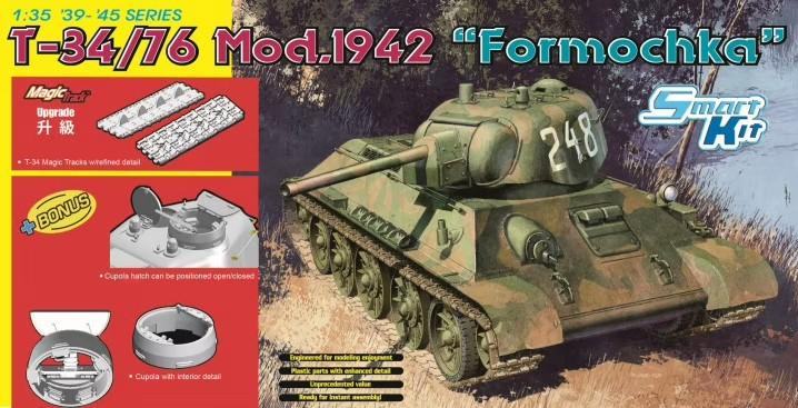 Dragon 6401 T-34-76 Mod. 1942 Formochka/Magic Track/  20,000.- Ft