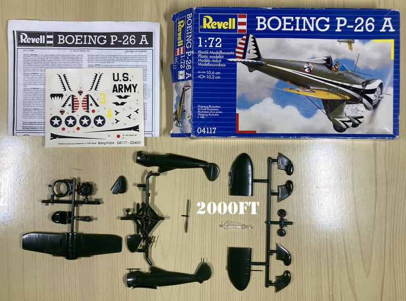 2025-05-07 Boeing P-26A Revell 1-72 2000Ft_