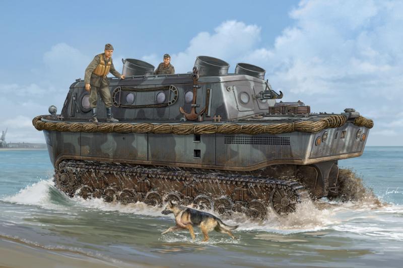 7000.- HobbyBoss 1-35 LandWasserSchlepper early, minimálisan megkezdve