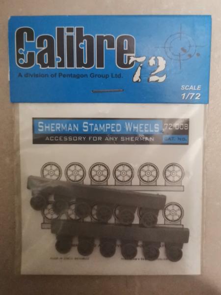 1:72 Calibre72 72008 - Sherman Stamped Wheels - 1.800 Ft