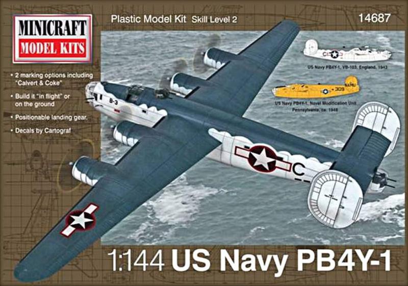 Minicraft 14687 PB4Y-1 US NAVY 1-144