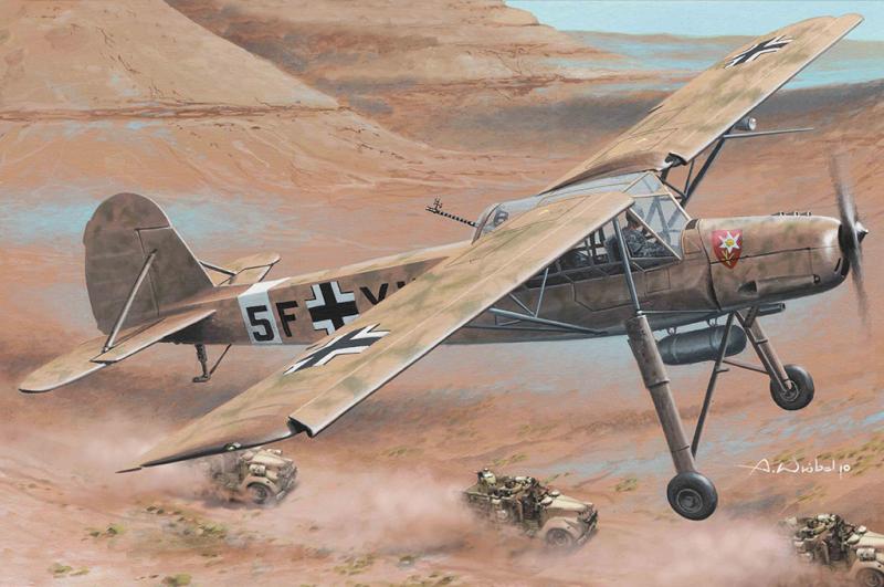 9900.- HobbyBoss Fi-156 Storch 1-35, érintetlen