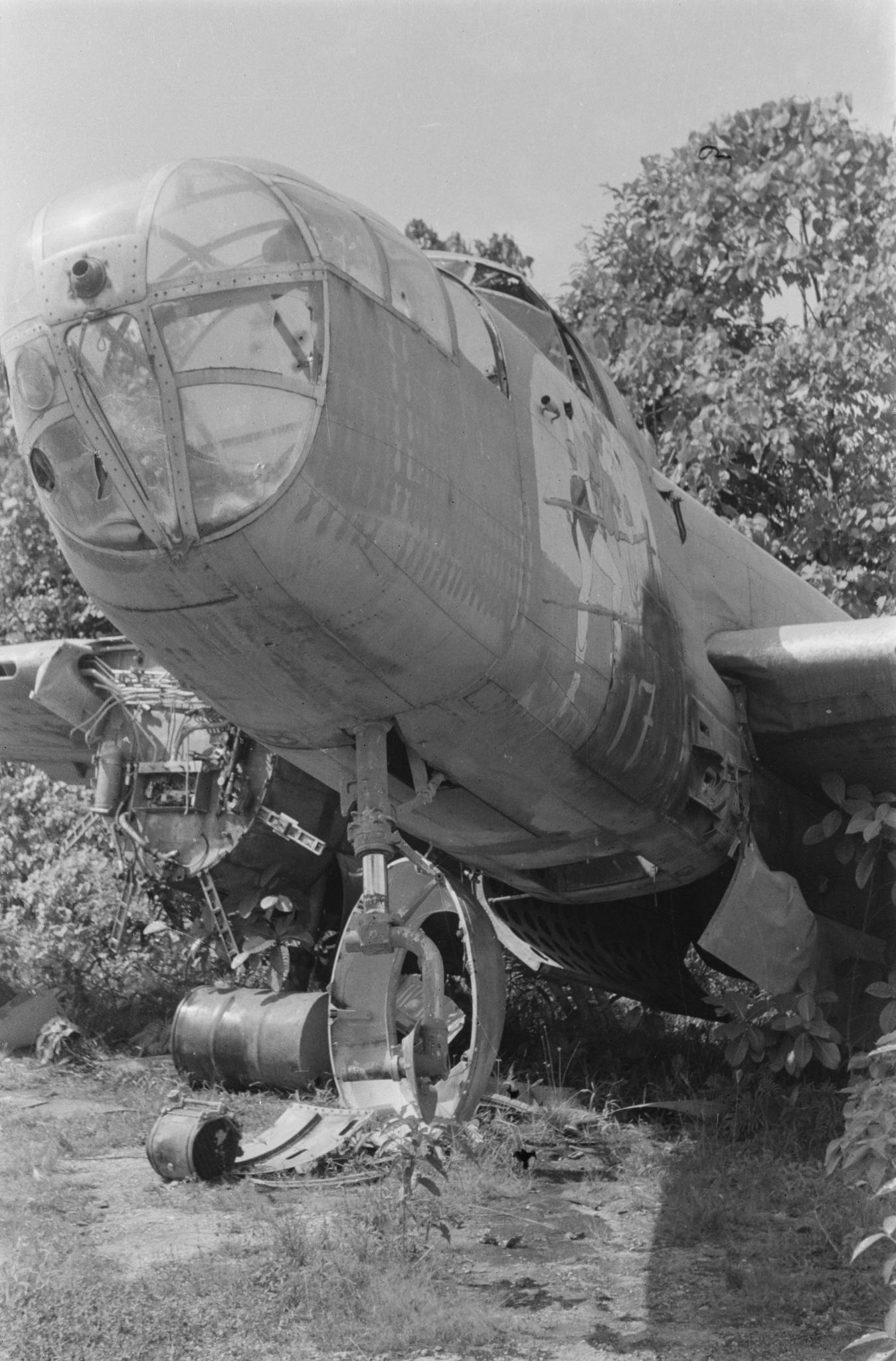 138 bevetéses B-25C/D Mitchell, "Cowgirl" témájú nose art-tal