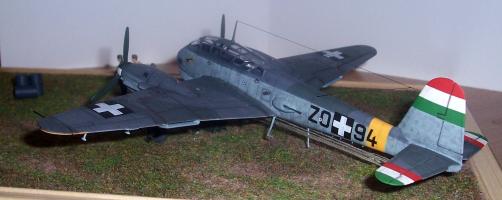 Messerschmitt Me-210 a Magyar Királyi Honvéd Légierőben (bombákat be!)
(ecsetes)