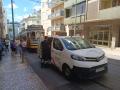 A lerobbant 28-as villamos Lisszabonban