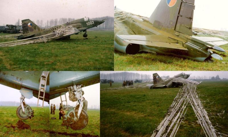 1003 - 1994. április 12., Pardubice

Az 1003 leszállás után fékernyőproblémák miatt a "majomfogóban" végezte. Később kijavították és még repült.