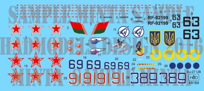 SU-27UB HAD 48164 matrica