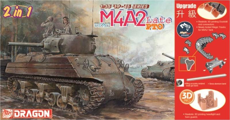 Dragon 6462 U.S. MARINES M4A2(W) PTO /Magic Track/  18,000.- Ft