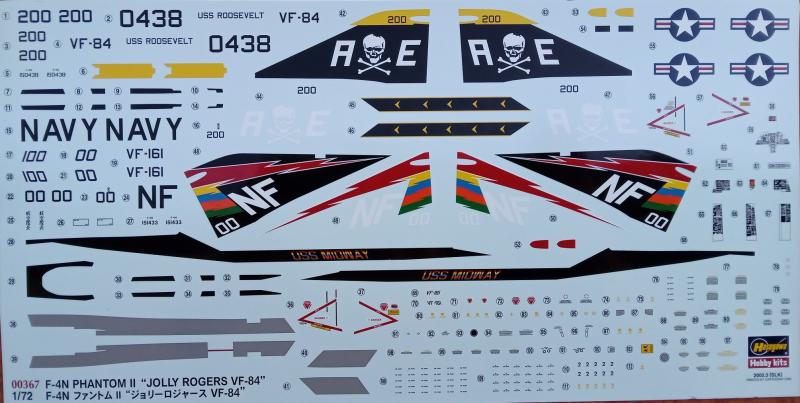 Hasegawa 00367 F-4B Limited - decals