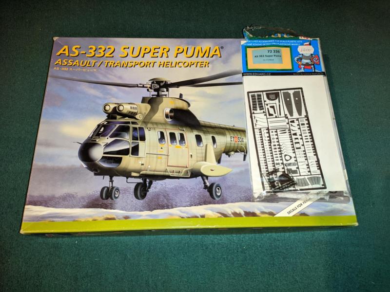 Italeri AS-332 Puma + Eduard maratás 11000Ft