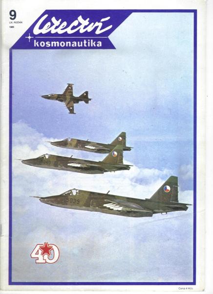 L+K magazin 1985 szeptemberi száma

Ebben a számban jelenteket előszőr fényképek az új csehszlovák csatarepülőgépről. Hónapokig ment a háttérben a huzavona, hogy lehet-e, egyáltalán érdemes-e titokban tartani a gépek létezését és ha publikálnak róluk bármit is, azt hol és milyen formában tegyék. Végezetül a katonai sajtóban megjelent pár kép után engedtek a szigorból és címlapon jelent meg a típus az L+K magazinban.