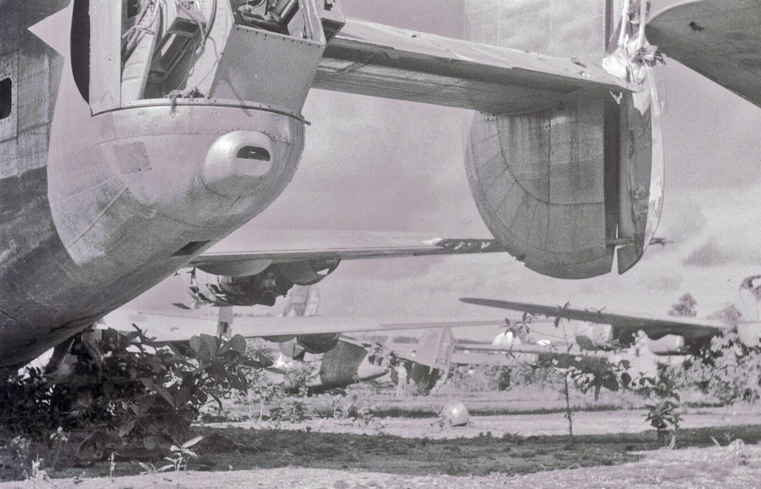 Egy B-24 Liberator faroklövészének tornya