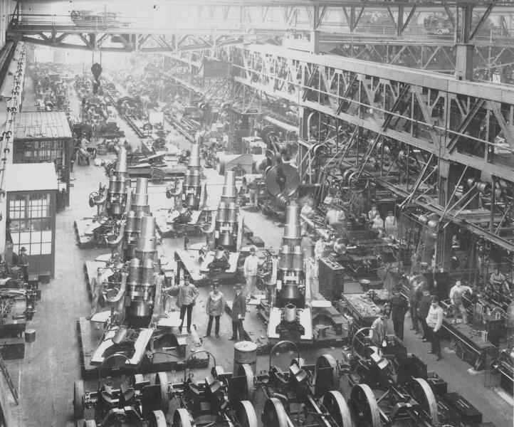 A 30,5cm 11.M gyártása a Skoda üzemében