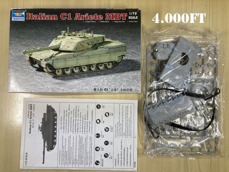2025-10-20 Italian C1 Ariete MBT Trumpeter 1-72 4000Ft_
