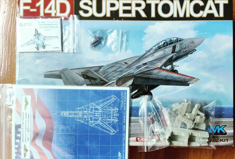 #ÚJ_F-14D_AMK+Galaxy szerkezeti maszk+3D HUD+Quinta kabin+Aires gyanta_1-48_44900Ft