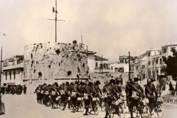 A bevonuló olasz csapatok