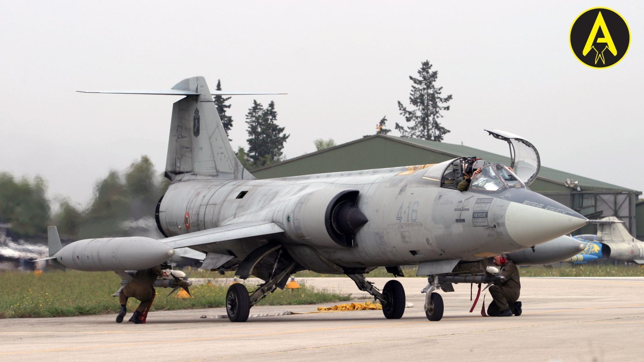 Az olasz légierő F-104ASA-M gépe