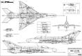 MiG-21FR többnézeti rajza