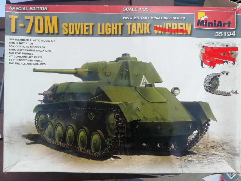 7000 T-70 a figurák nélkül és hiányzik néhány felesleges görgő