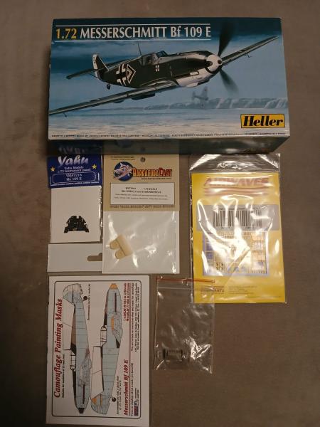 Heller Bf-109 kiegészítőkkel_1 (3500)
