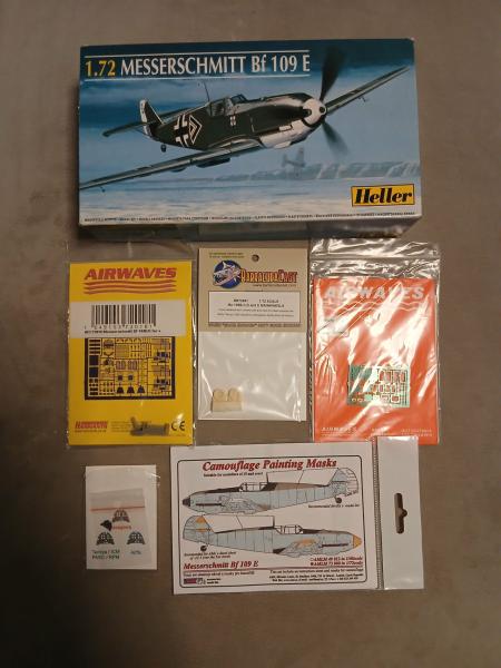 Heller Bf-109 kiegészítőkkel_2 (3500)