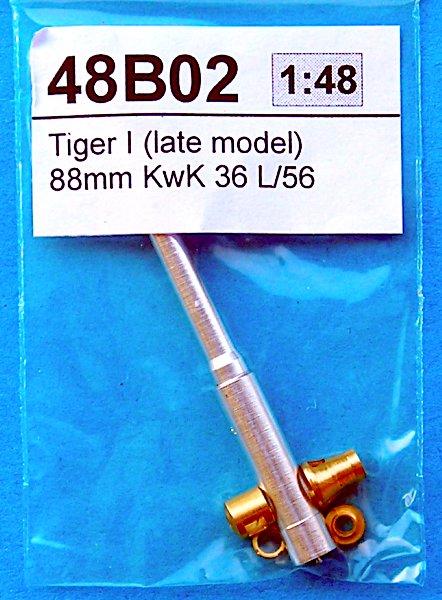 RB Model 48B02 - Tiger I (late model) 8,8cm KwK 36 L/56 lövegcső