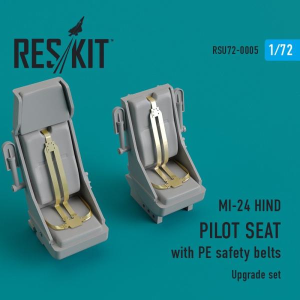 ResKit RSU72-0005 Mi-24 Hind - Pilot Seat w/ PE Safety Belts